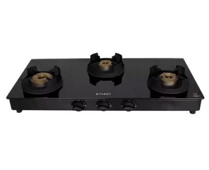 Faber Onyx Three Burner Glass Gas Stove
