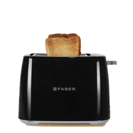 900W Faber FT BK Two Slice Pop Up Toaster